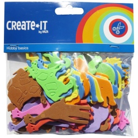 Create-it foam dieren 64 stuks