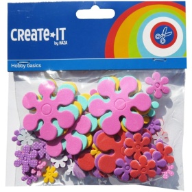 Vergroot Create-it foam bloemen 70 stuks Create-it foam bloemen 70 stuks