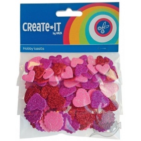 Vergroot Create-It Foam Hartglitters 132 Stuks Create-It Foam Hartglitters 132 Stuks