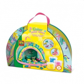 Vergroot Ses Klei Glitter Paardenwereld Speelkoffer Ses Klei Glitter Paardenwereld Speelkoffer
