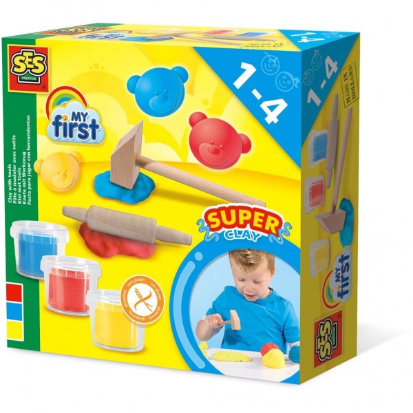 Ses Mijn Eerste Klei Met Vormpjes 30 X 90 Gram Glutenvrij ses kopen in de aanbieding Ses Mijn Eerste Klei Met Vormpjes 30 X 90 Gram Glutenvrij ses kopen in de aanbieding
