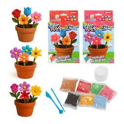 Putty Air Dry Set Bloemen Met Acc Diy