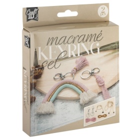 Vergroot Macrame Sleutelhanger Maken Set 2 Stuks Macrame Sleutelhanger Maken Set 2 Stuks