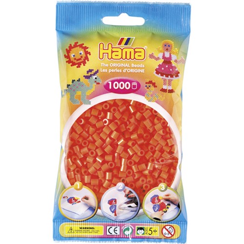 Hama strijkkralen oranje (004)