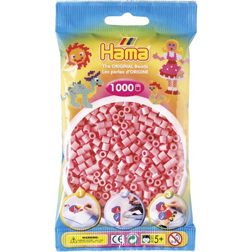 Hama strijkkralen roze (006)
