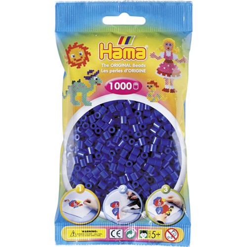 Hama strijkkralen donkerblauw (008)