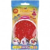 Hama strijkkralen rood doorzichtig (013)