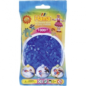 Vergroot Hama Strijkkralen Blauw Doorzichtig (015) Hama Strijkkralen Blauw Doorzichtig (015)