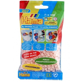 Vergroot Hama Strijkkralen Rood - Glow In The Dark (056) Hama Strijkkralen Rood - Glow In The Dark (056)
