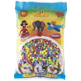 Vergroot Hama Strijkkralen Pastel 3000 stuks (150) Hama Strijkkralen Pastel 3000 stuks (150)