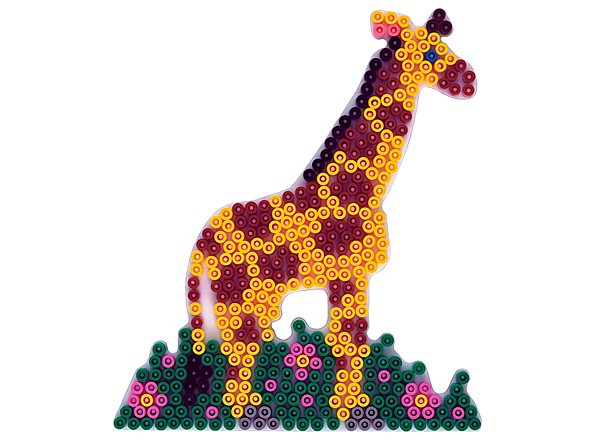 Strijkkralen Grondplaat Hama Giraffe Wit