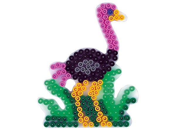 Hama Strijkkralen Grondplaat Struisvogel Wit (296)