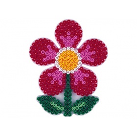 Vergroot Hama strijkkralen grondplaat bloem (0299) Hama strijkkralen grondplaat bloem (0299)
