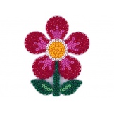 Hama strijkkralen grondplaat bloem (0299)