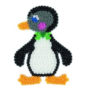 Vergroot Hama Strijkkralen grondplaat pinguin (0301) Hama Strijkkralen grondplaat pinguin (0301)