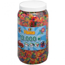 Vergroot Hama Strijkkralen 13000 Stuks Neon Hama Strijkkralen 13000 Stuks Neon