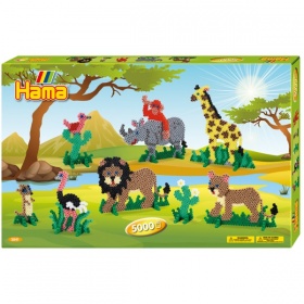 Vergroot Hama Strijkkralen Safari 5000 Delig Hama Strijkkralen Safari 5000 Delig