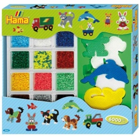 Vergroot Hama Strijkkralen Giftbox 6000-Delig Hama Strijkkralen Giftbox 6000-Delig
