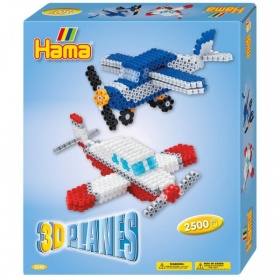 Vergroot Hama Strijkkralen 3D Vliegtuigen Hama Strijkkralen 3D Vliegtuigen