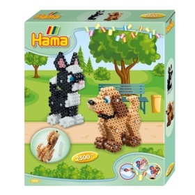 Vergroot Hama Strijkkralen Honden Gift Box 2500 Kralen Hama Strijkkralen Honden Gift Box 2500 Kralen