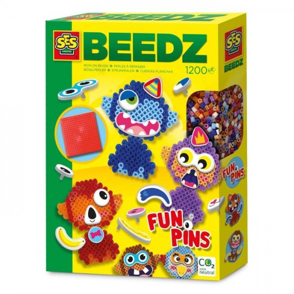 SES Beedz Strijkkralen FunPins 1200 Stuks