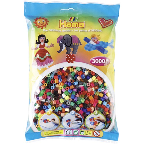 Hama Strijkkralen 3000 stuks Totale Mix (6800) Hama Strijkkralen 3000 stuks Totale Mix (6800)