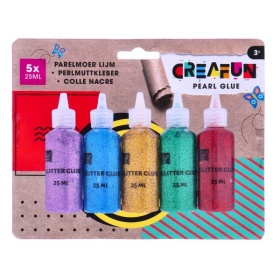Vergroot Creafun Lijm Parelmoer 5 X 25 Ml Creafun Lijm Parelmoer 5 X 25 Ml