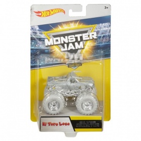 Hot Wheels Monster Jam 25th Silver 1:64