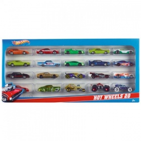 Vergroot HotWheels Cadeauset Met 20 Auto's HotWheels Cadeauset Met 20 Auto's
