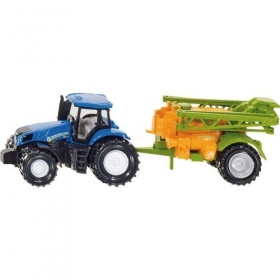 Vergroot 1668 Siku Tractor New Holland met Veldspuit 1668 Siku Tractor New Holland met Veldspuit