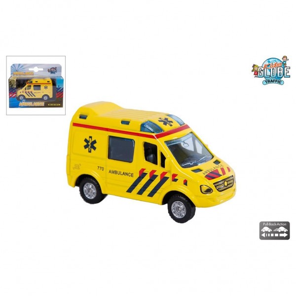 Auto Diecast Pull Back Ambulance 8 Cm