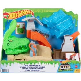 Vergroot Hot Wheels Toxic Gator Attack Play Set Hot Wheels Toxic Gator Attack Play Set