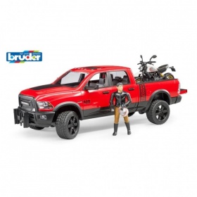 Vergroot 2502 Bruder Auto Dodge RAM Met Motor 2502 Bruder Auto Dodge RAM Met Motor