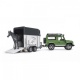 2592 Bruder Jeep Landrover met Paardentrailer