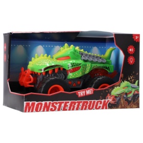 Vergroot Monstertruck Dino Blauw Met Licht En Geluid Monstertruck Dino Blauw Met Licht En Geluid