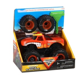 Vergroot Hot Wheels Monster Jam Mechanix 1:32 Build 'n Re-build Hot Wheels Monster Jam Mechanix 1:32 Build 'n Re-build