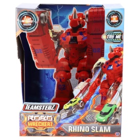 Vergroot Robot Dino Auto Lanceerder Licht En Geluid + 1 Auto Robot Dino Auto Lanceerder Licht En Geluid + 1 Auto