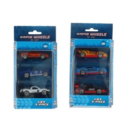 Rapid Wheels Auto Die Cast 3 Pack