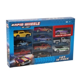 Vergroot Rapid Wheels Auto Die Cast 10 Pack Rapid Wheels Auto Die Cast 10 Pack