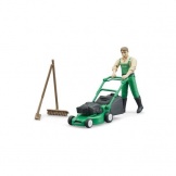 62103 Bruder Figuur Tuinman met Grasmaaier