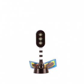 Vergroot Stoplicht of Flitspaal Met Licht En Geluid Stoplicht of Flitspaal Met Licht En Geluid