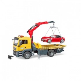 Vergroot 3750 Bruder Vrachtwagen MAN Afsleepdienst Roadster met Licht en Geluid 3750 Bruder Vrachtwagen MAN Afsleepdienst Roadster met Licht en Geluid