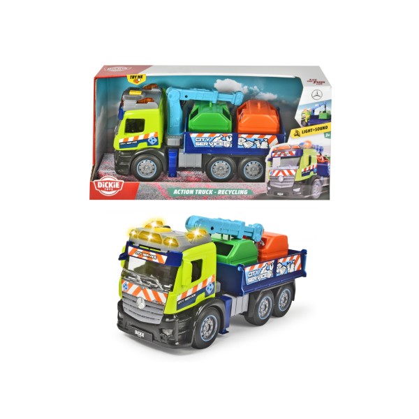 Dickie toys mercedes vuilniswagen