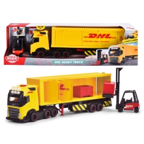 Vergroot Dickie Toys Vrachtwagen Dhl Met Heftruck Met Licht En Geluid Dickie Toys Vrachtwagen Dhl Met Heftruck Met Licht En Geluid