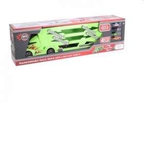 Vergroot Autotransporter met 4 Auto's Autotransporter met 4 Auto's