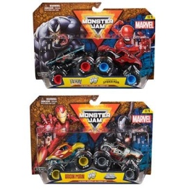 Vergroot Monster Jam 1:64 2 Pack Marvel Monster Jam 1:64 2 Pack Marvel