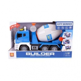 Vergroot Auto Cementtruck B/O 30cm Auto Cementtruck B/O 30cm