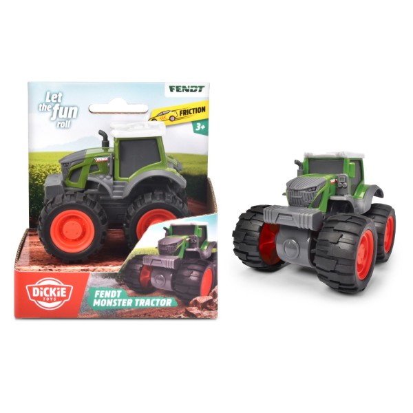 Dickie Toys Tractor Fendt Met Frictie 9 Cm