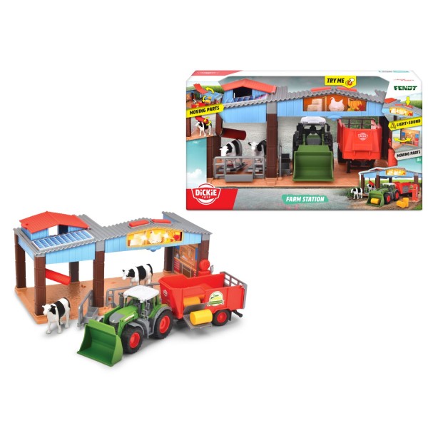 Dickie Toys Tractor Set Met Licht En Geluid 30Cm