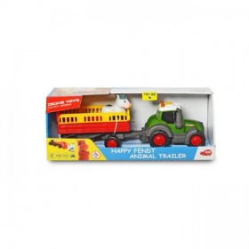 Vergroot Dickie Tractor Met Aanhanger Licht En Geluid Dickie Tractor Met Aanhanger Licht En Geluid